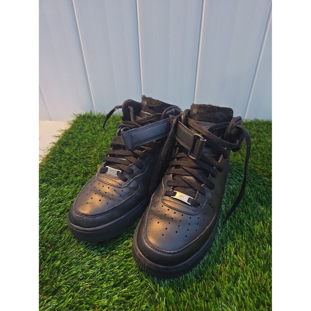 Nike Air Force 1 Mid '07 Mens Size 9 Black Athletic Lifestyle Shoes Sneakers